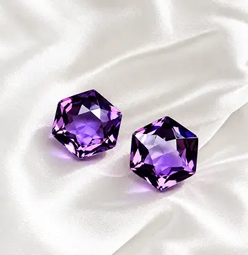 Charming fancy cut amethyst gemstone
