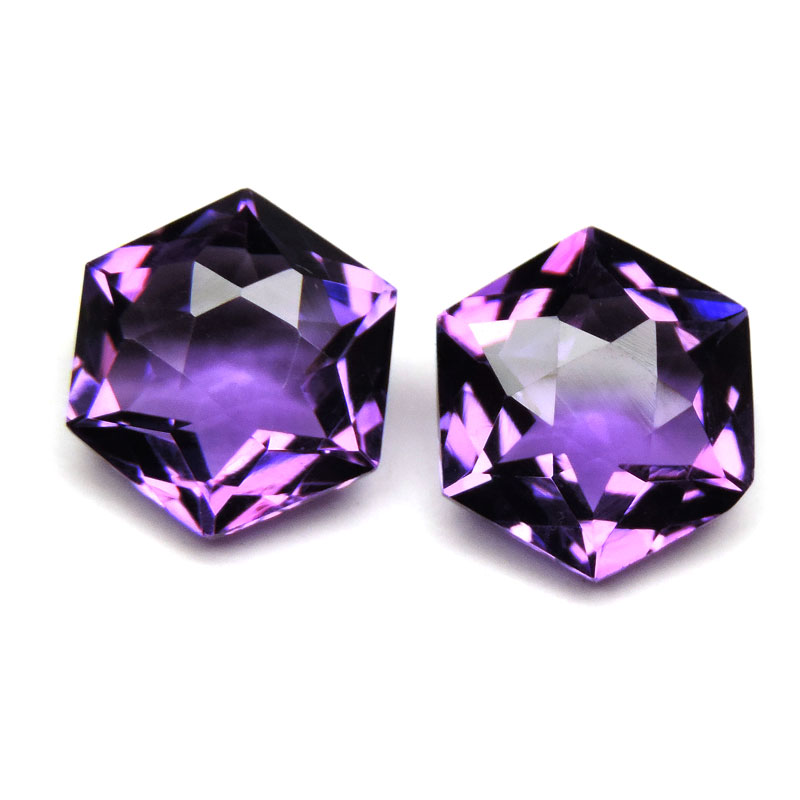 Charming fancy cut amethyst gemstone