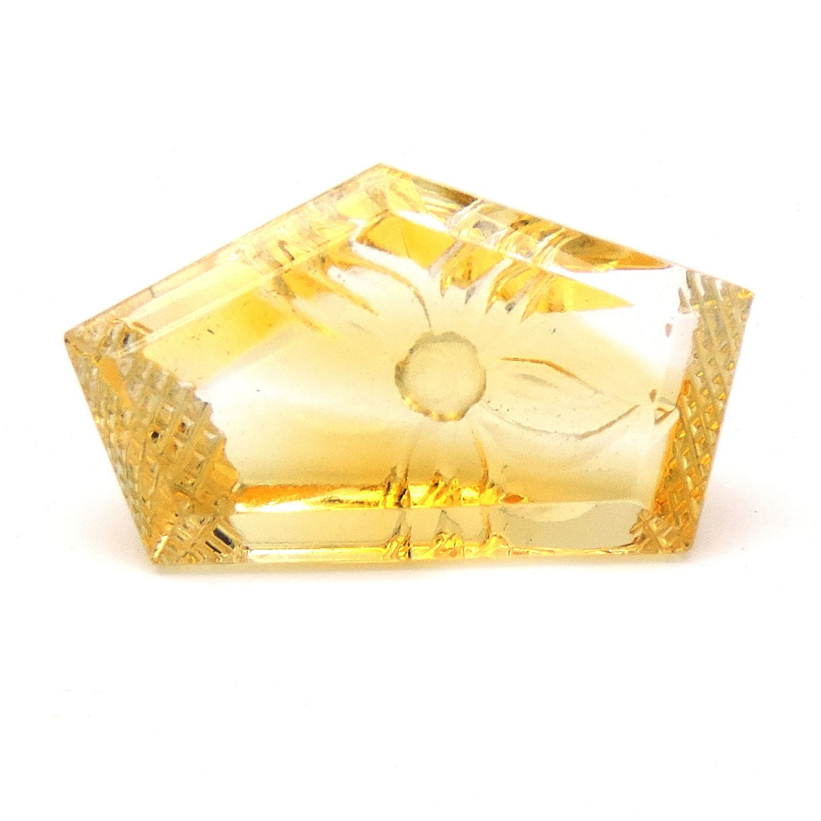 Citrine gemstone fancy cut
