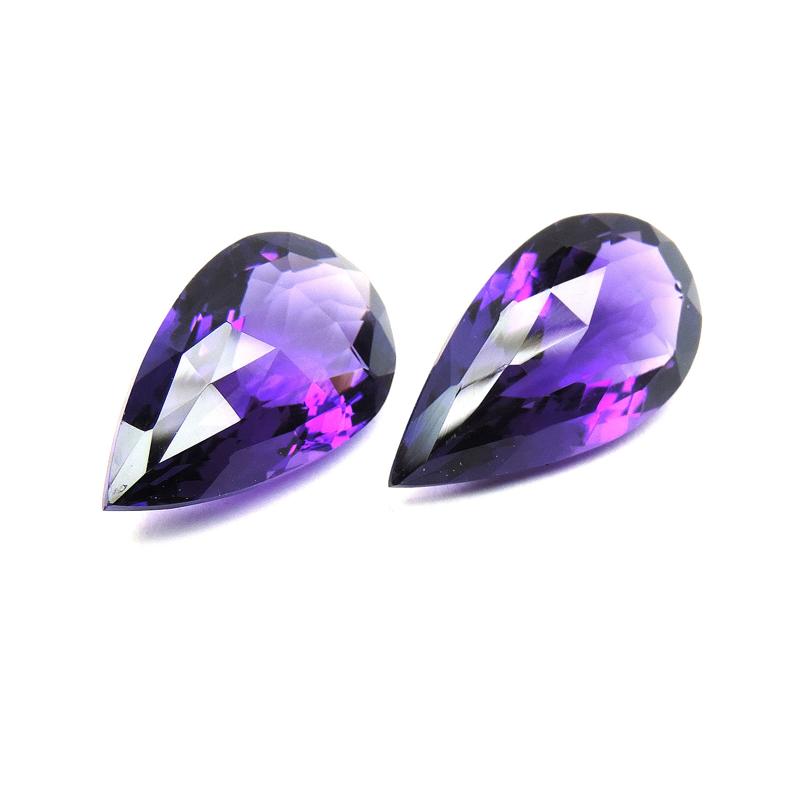 Amethyst gemstone checkred cut