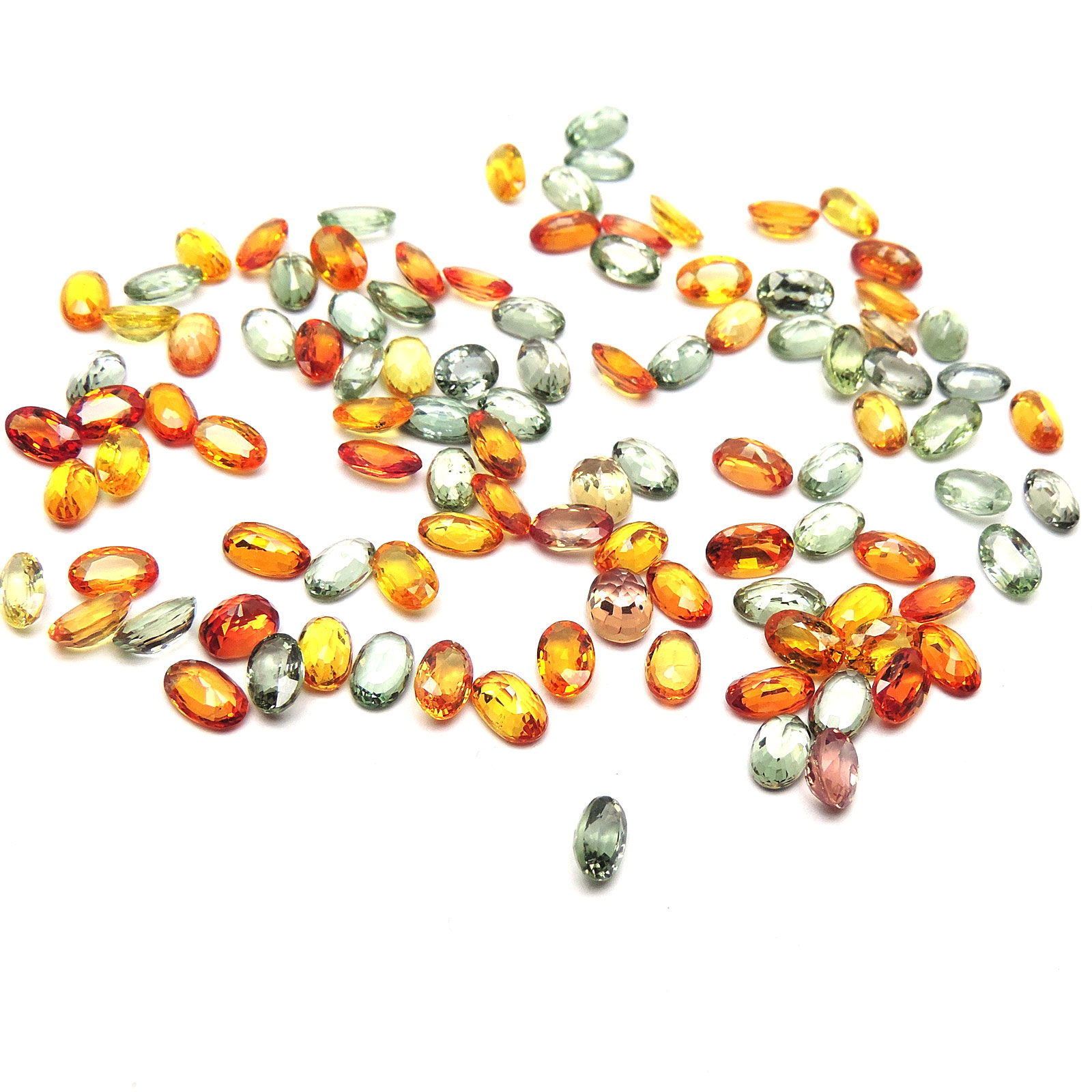 Multi sapphire ooval
