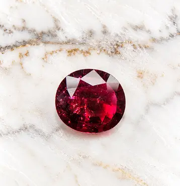 Rubylite Tourmaline Gemstone